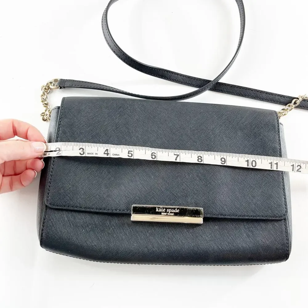 Kate Spade New York Maiden Way Saffiano Remi Crossbody Bag Black